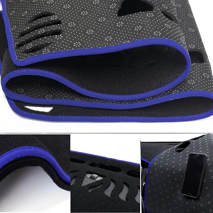 Dash Covers Mat for Jeep Compass 2009-2016,Polyester Car Dash Board Cover,Dashboard Protecter Cover,Car Dashboard Cover Pad,Blue