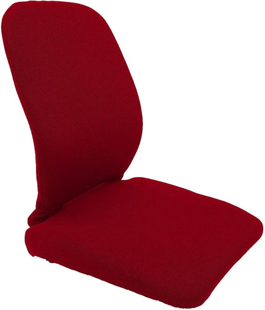 McCarty's SacroEase MSE4-RED – Black Lumbar Back Support Car Seat Cushion with Red Colored Cover – Black Sacro Wedge Lumbar Support for Car Seat use - 16 in. x 15 in. x 19 in. in.