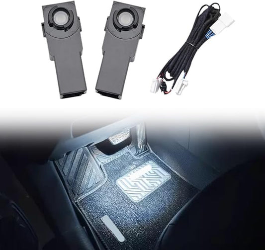 HIGH FLYING for Toyota RAV4 2019-2025 Car Accessories Under Dash Footwell Ambient LED Light Atmosphere Interior Light 1 Kit (White Lighted)