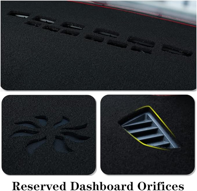 Dashboard Cover for Chevy Silverado Trail Boss LTZ 2022-2024,Polyester Dash Covers mat,Car Dash Board Protecter Cover,Interior Dash Covers Pads,Blue