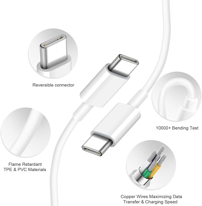 iPhone 17 16 15 Charger Fast Charging 2+2Pack 20W USB C Wall Charger with 10FT Fast Charging Cable Compatible with iPhone 17/17 Air/17 Pro/17 Pro Max/iPhone 16/15 Series, iPad Pro/AirPods