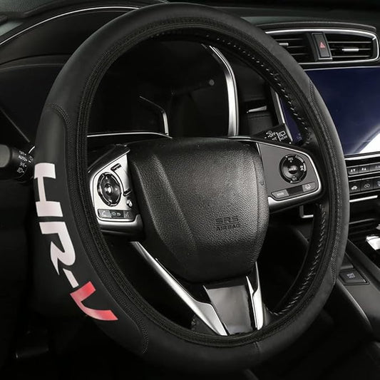 Leather Steering Wheel Cover Compatible with HR-V Car Universal Size