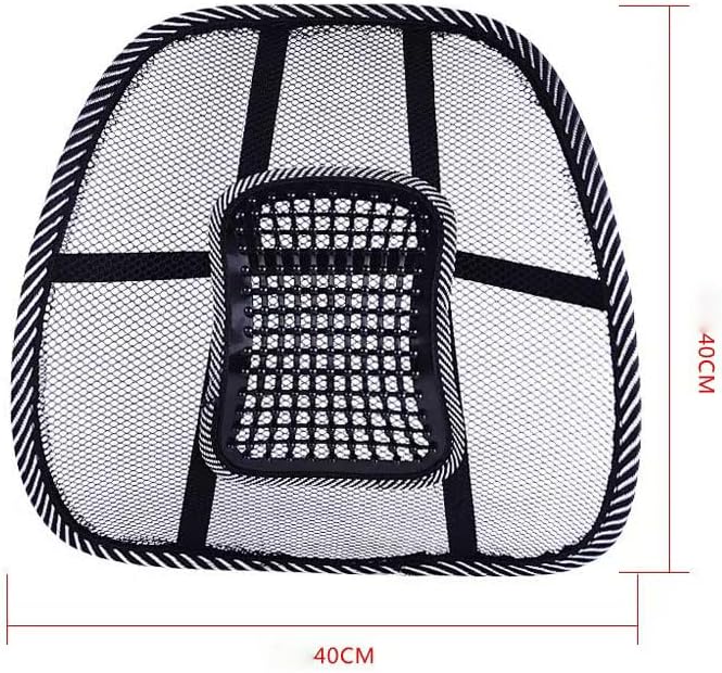 Mesh Lumbar Support for 2017-2022 Ford F-250 350, Breathable Summer Car Back Cushion with Massage Beads Ergonomic Driving Seat Posture Corrector Pad