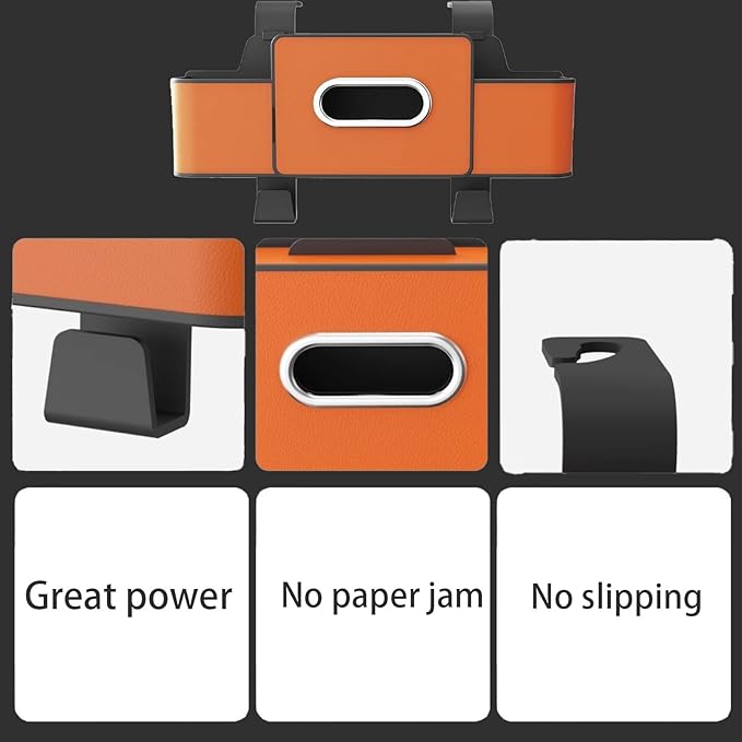 3-in-1 Car Backseat Organizer with Dual Cup Holders, Seat Back Storage Box, Built-in Tissue Holder, Adjustable Universal Design for Neat and Practical Car Interior Storage (White)