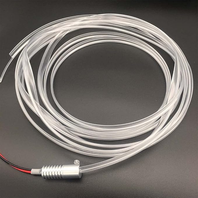 2mm 5meters Car Home LED Ambient Plastic Optic Fiber Light Source Kit Tool Free (5V USB,Purple)