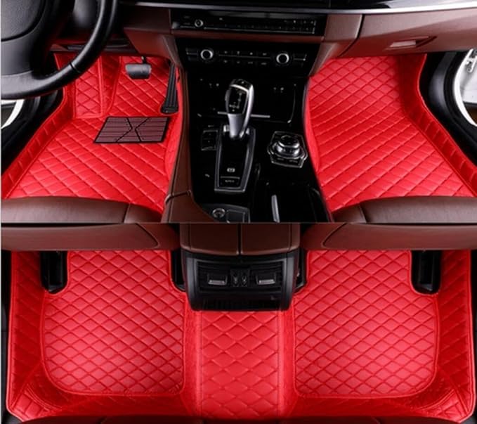Custome Car Mats Accessories All Weather Floor mats Compatible with Automotive Floor Mats Passenger car mats (Green Black)