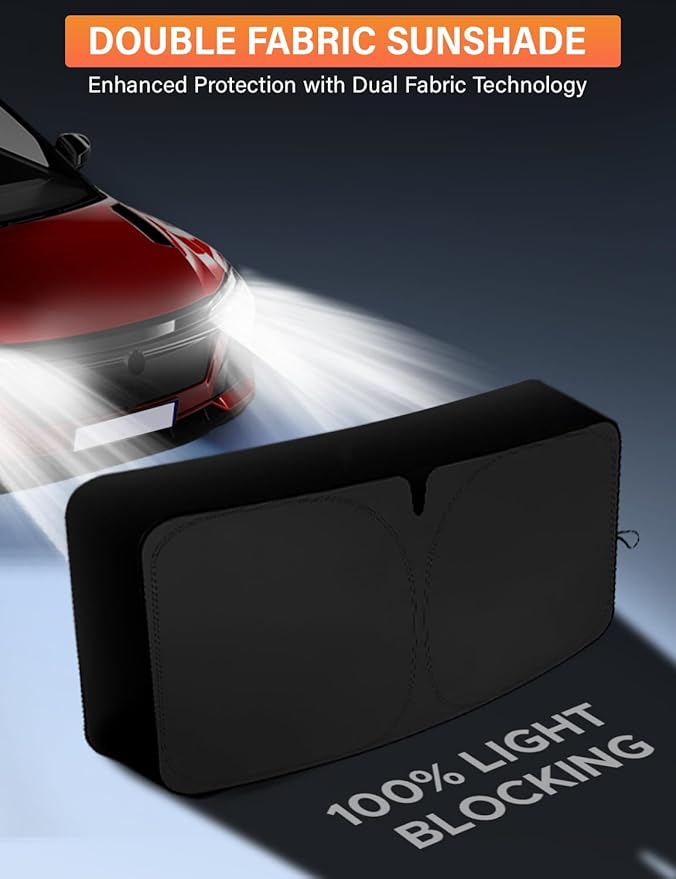 EcoNour Windshield Sunshade Compatible for Honda CR-V 2012-2014 2015 2016, LX, EX, EX-L, Sport, Sport-L, Touring, Sun Visor for Front Window Sun Shade Cover, UV Protector, Car Accessories