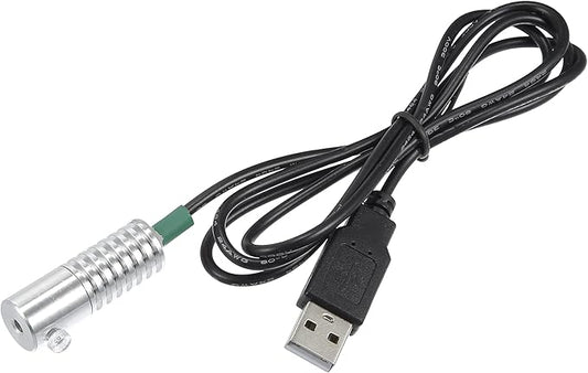 ACROPIX 3mm 0.12" 2W LED Aluminum Light Source Illuminator Decoration USB LED Light for Car DIY Green - Pack of 1