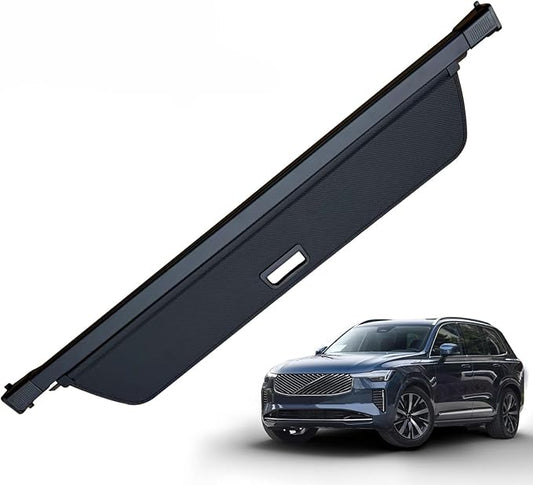 MIALUTY® Cargo Cover for 2014-2025 Volvo XC90 Retractable Trunk Cover XC90 Accessories Anti-Peeping Anti-Theft Privacy Screen,Trunk Luggage Shield Shade Carbon Fiber Texture