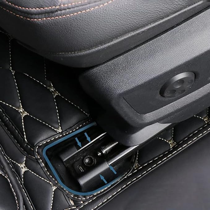 Car Floor Mats Automotive Floor Mats Vehicle Specific All Weather Protection Custom Compatible with Most of 98% Cars SUVs (Red and Red)