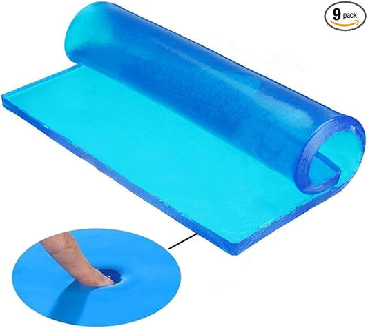 Motorcycle Seat Gel Pad Shock Absorption Mats Reduce Fatigue Comfortable Soft Cooling Fabric Cushion DIY Seat Pad Car Seat Driver Office Chair Seat Cushion(20 x 20 x 2cm)