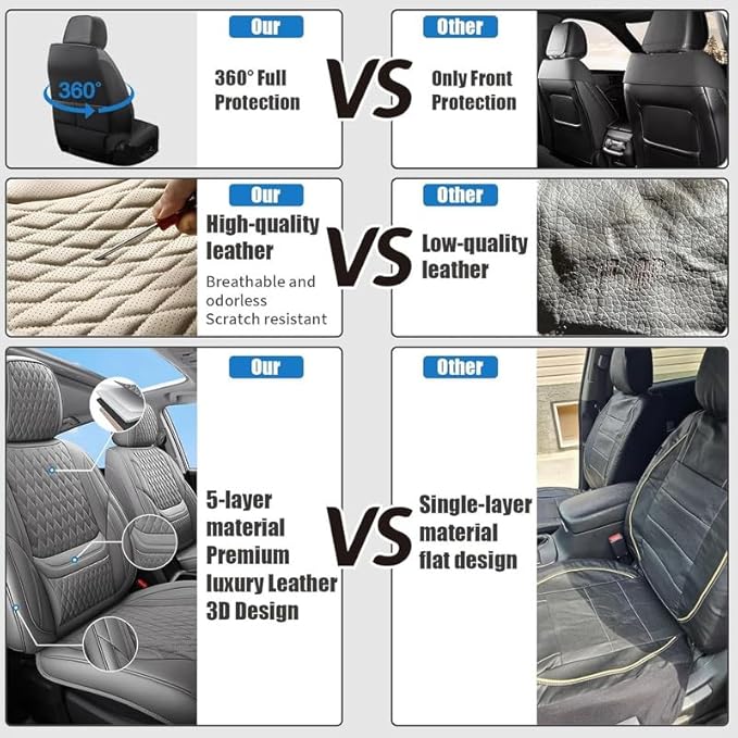 Front Seat Car Seat Covers Custom Fit for Ford Maverick 2022-2026 - Premium Faux Leather with Lumbar Support | Breathable, Waterproof, Anti-Slip, Durable (Pink,Front Seat)