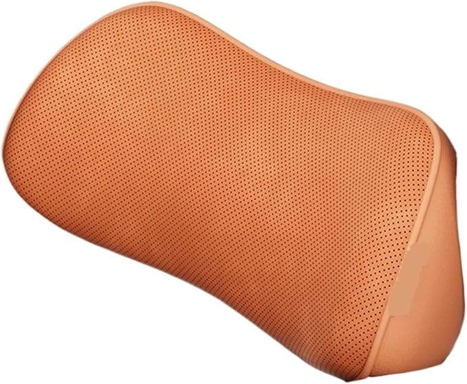 Car Fit for Seat Lumbar Ergonomic Waist Pillow Waist Cushion Breathable Lumbar Support Vehicle Office Car Accessories(Orange)