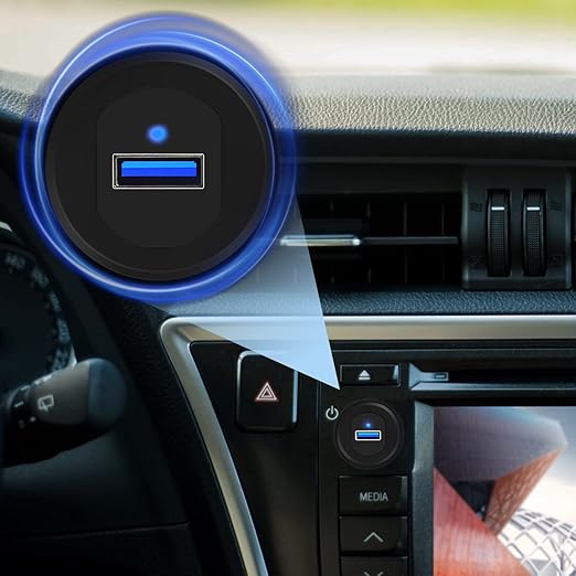 Single Port USB 3.0 Car Mount Flush Cable, USB3.0 Male to Female Car Mount Extension Cable for Boat Dashboard Panel 1ft