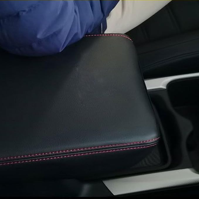 Compatible with Center Console Armrest Cover for Honda CRV 2012 2013 2014 2015 2016 Leather Arm Rest Storage Box Lids Cushion Protector Pad