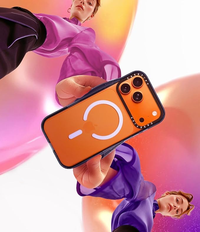 CASETiFY Impact iPhone 17 Case [Slim/Compatible with Magsafe / 8.2 ft. 4X Military Grade Drop Protection] - Teddy Bear Plaid - Clear Black