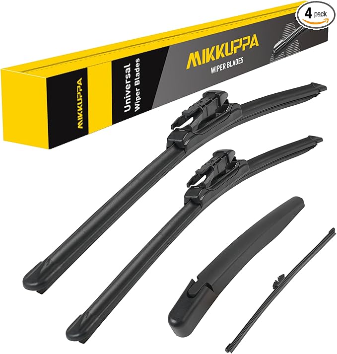MIKKUPPA 24"/20"/12"/12" Windshield Wiper Blades Replacement for 2020-2024 Ford Escape - Original Factory Quality Front and Rear Wipers Blade Set for My Car - (Pack of 4) Pinch Tab
