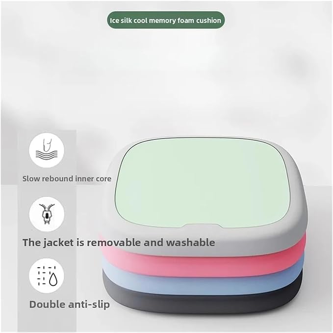 Memory Foam Car Seat Cushions with Lumbar Support - Cool and Breathable Comfort for Car and Office Use(3,40x40cm)