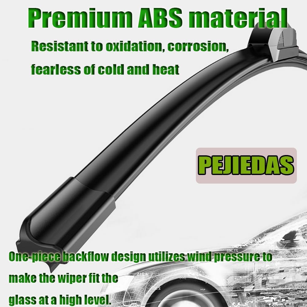 OEM Quality Front Wiper Blades, Replacement for 2012-2019 Nissan Sentra, OE Original Style (28 Inch + 15 Inch Front Wiper Blades)