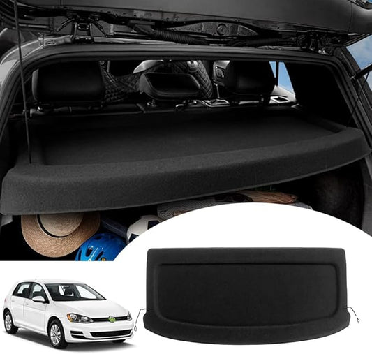 Powerty Cargo Cover for 2015-2019 VW Golf MK7 GTI Trunk Cover Trunk Shielding Shade Cargo Luggage Cover for Volkswagen Golf MK7 GTI Accessories(Can Withstand The Load)