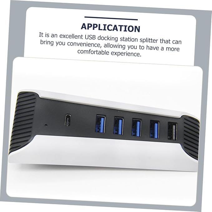Uonlytech 2pcs USB Hub Port USB Expander Adapter High-Speed Data Transfer Multiple Device Support Desktop Hub for Gaming Consoles Efficient and Stable
