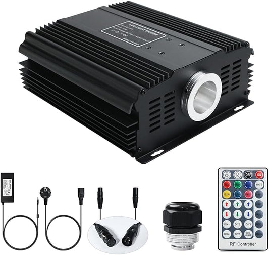 AMKI DMX 45W Light Source Engine Driver Remote/APP Control Starlight Box Motor Remote Control, Connect with DMX512 Console Decoder