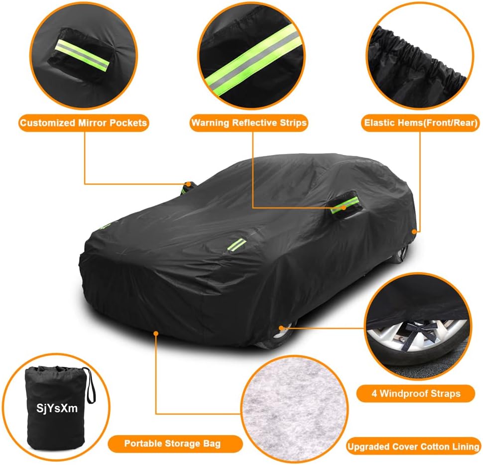 Custom Car Cover Compatible with Lexus GX 2026-2003/TX 2026-2024/LX 1996-2026/RX 2025-2016, All Weather Waterproof Cover with Cotton Lining for GX460 GX470 GX550, Outdoor Rain Sun Snow UV Cover