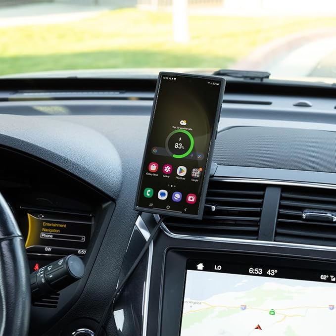 Quad Lock Adhesive Dashboard/Console Car Phone Holder Kit with MAG Wireless Charging Head V2 and MAG Phone Case for iPhone 17