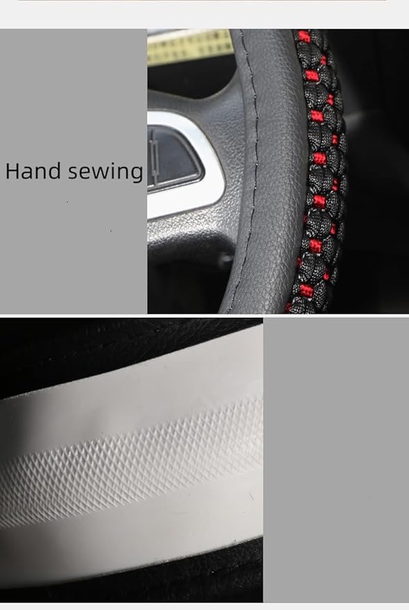15“16”17“18”19“20 Inch Ice Silk Ventilation Multi-Style Comfy Grip Steering Wheel Cover for Truck, Bus, Big Rig Trucker,SUV， Anti-Slip Design 15-20 Inch (White, 18 inch)