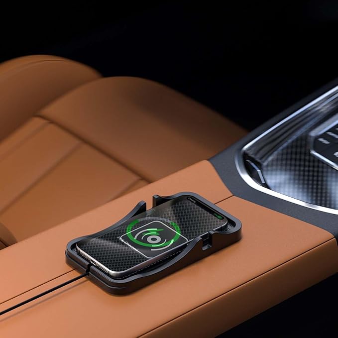 Wireless Car Charger for Kia K4 2025, Charging Station 2-in-1, Wireless Charging Stand Phone, Magnetic Wireless Charger,1M-USB