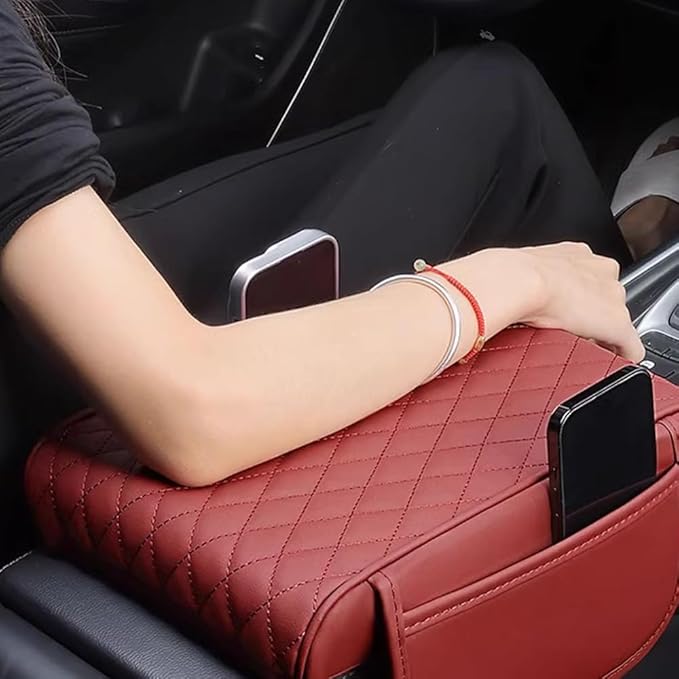 Car Armrest Pad for Mazda CX-3 CX-5 CX-30 CX3 CX30 CX5 2015-2020 2021 2022 2023 Leather Armrest Box Mat Center Console Cushion Pad Universal Armrest Seat Box Cover Protector,Grey, normal, Gray
