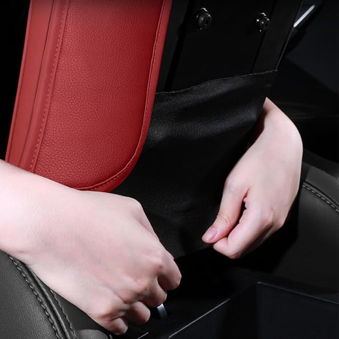 Universal Car Armrest Pad for Mini Countryman R60 F60 One/S/Cooper/JCW 2010-2024 Leather Armrest Box Center Console Cover Pad Waterproof Arm Rest Protector Decor Accessories,Blue01