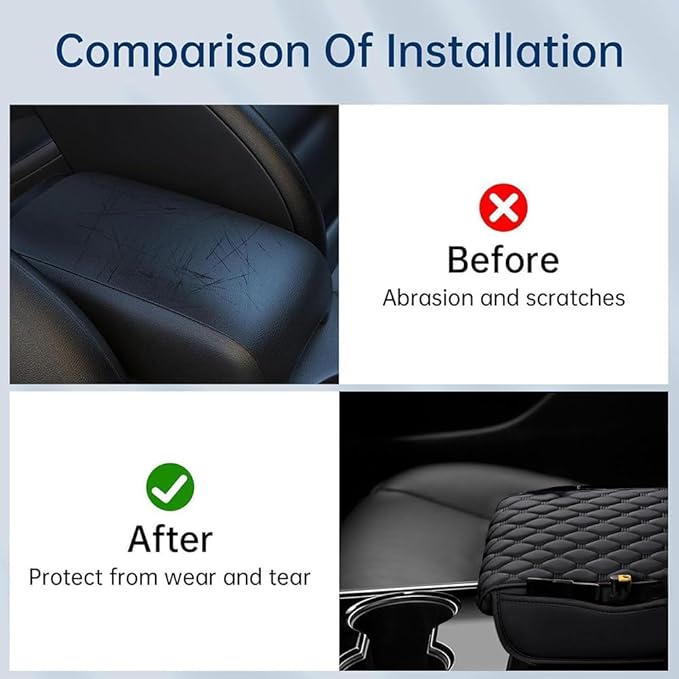 Car Center Console Cover for Acura RDX 2007-2019 2020 2021 2022 2023 2024 2025,Arm Rest Lid Cushion Protector Multifunctional Armrest Cushion Pad Interior Accessories,Brown