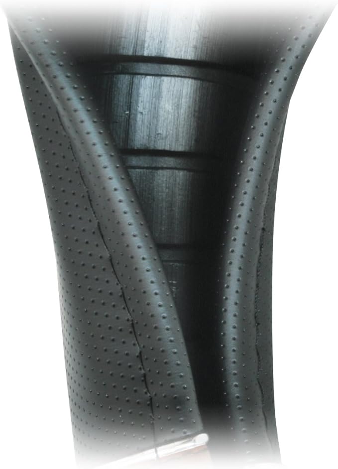 GG Grand General 54041 18 Inches Steering Wheel Cover Dark Wood with Black Hand Grips