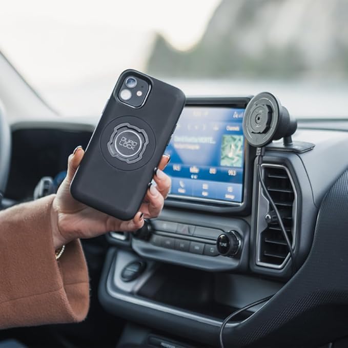 Quad Lock Adhesive Dashboard/Console Car Phone Holder Kit with MAG Wireless Charging Head V2 and MAG Phone Case for iPhone 16 Pro Max