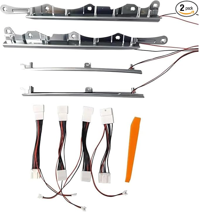HIGH FLYING Car Interior Accessories for Toyota Camry 2025 2026 Inner Side Door Decorative LED Atmosphere Ambient Light Strip Replacement KIt ABS (White Lighted)