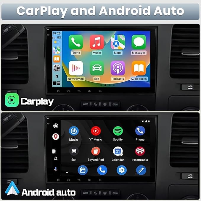 4+64G 8Inch Android 14 Car Radio Stereo Upgrade for Chevrolet Impala 2006-2013 w/Wireless Carplay Android Auto Double Din Touch Screen GPS Navigation Head Unit Radio Bluetooth WiFi FM Backup Camera