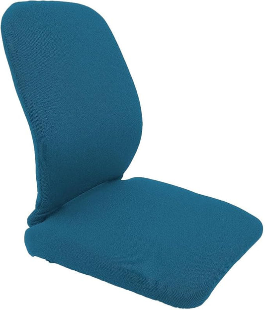McCarty's SacroEase MSE4-TURQUOISE – Black Lumbar Back Support Car Seat Cushion with Turquoise Colored Cover – Black Sacro Wedge Lumbar Support for Car Seat use - 16 in. x 15 in. x 19 in. in.