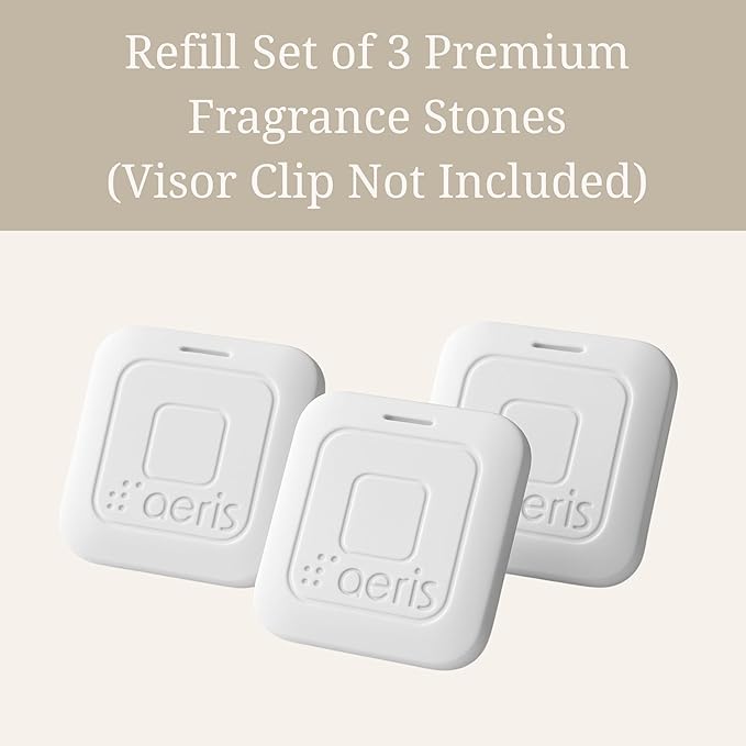 Aeris Car Fragrance Refill Kit - Includes 3 Pack Refill Scent Stones (Floral Flow (3 Pack Refill Kit))