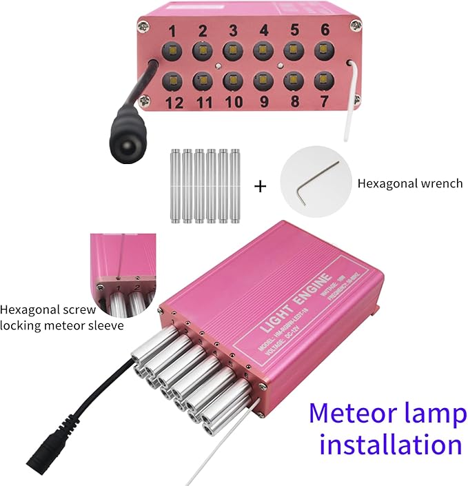 Upgraded Starlight Headliner Kit 16W Twinkle + Meteor All in One Fiber Optic Lights, APP & Remote Control Music Effect,1200pcs (0.03 * 0.04 * 0.06in)*9.8ft Star Lights for Car Jeep Hotel