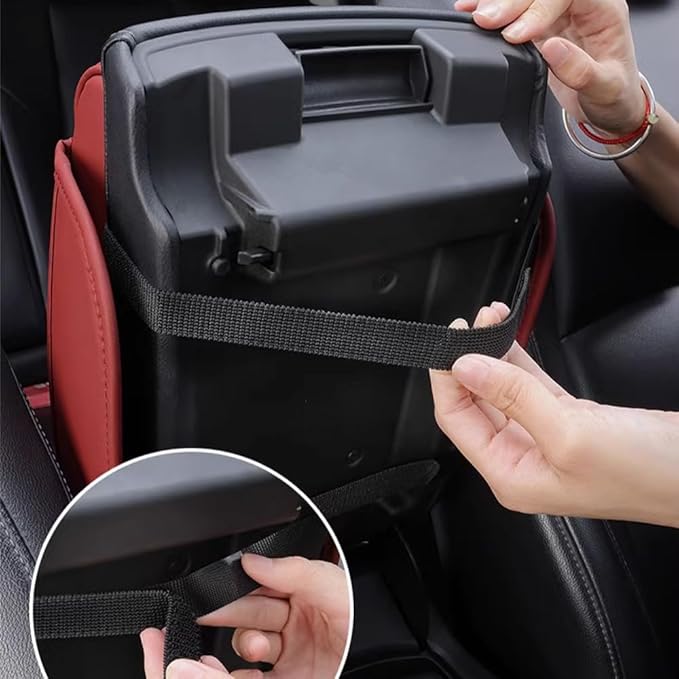 Car Armrest Pad for Ford Bronco Sport (CX430) 2021 2022 2023 2024 2025 2026 Leather Armrest Box Mat Center Console Cushion Pad Universal Armrest Seat Box Cover Protector,Grey