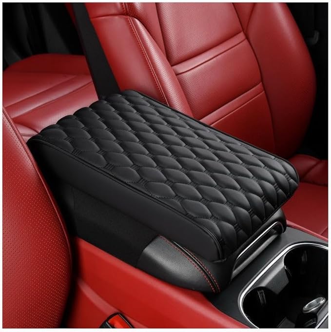 Auto Armrest Cushion Pads for Cadillac XT6 Accessories Car Centre Console Armrest Pad Durable Material and Easy to Clean-is Waterproof and Anti-Scratch