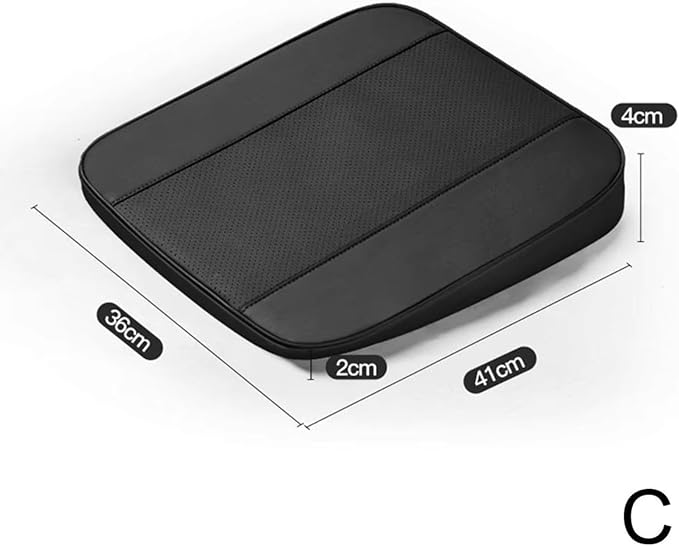 Memory Foam Car Seat Cushion for BMW X5 G05 2018-2023, Wedge Booster Lumbar Support Pad for Drivers Office with Non-Slip Base,Black-4cm