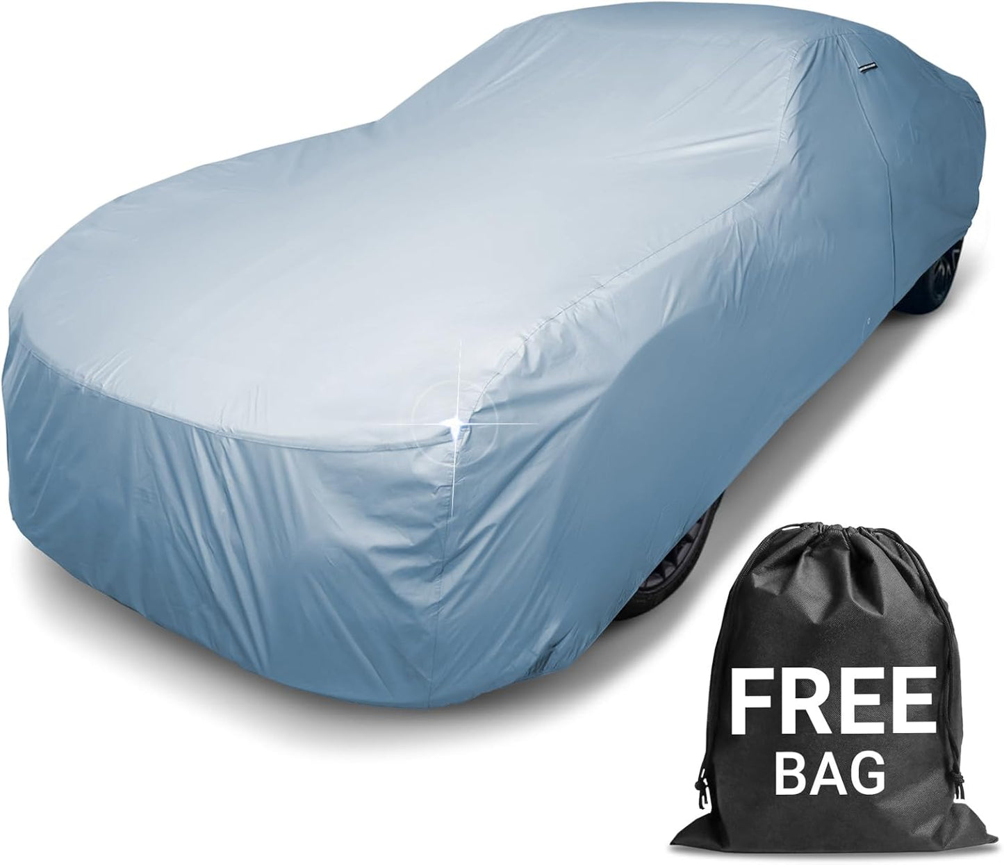 iCarCover Premium Car Cover for 1977-1985 Chevy Impala Wagon Heavy Duty Waterproof All-Weather Automobiles Custom Fit Indoor Outdoor UV Snow Protection Covers with Straps and Bag