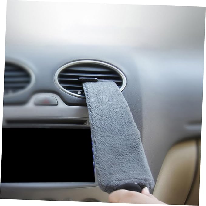 SOLUSTRE 3pcs Car Vent Cleaning Brush Mini Duster for Automotive Air Conditioner Outlet Soft Bristles for Detailed Cleaning Cars Homes and Offices Lightweight and Portable Auto Detailing