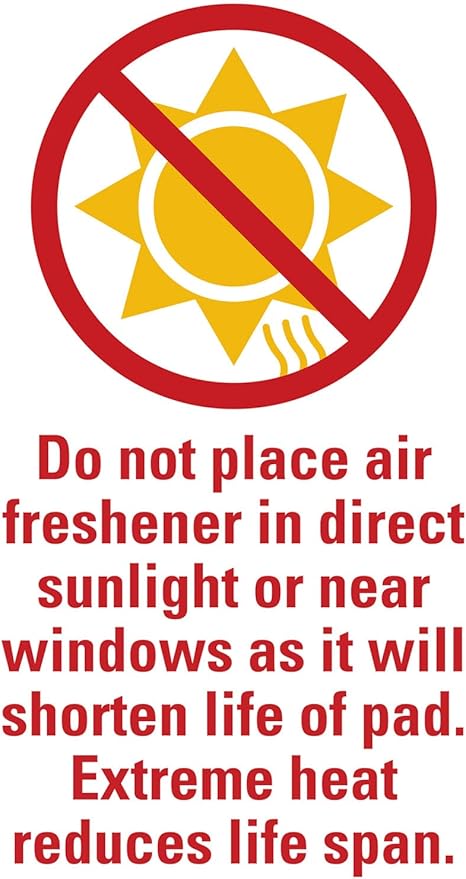 Professional Air Freshener Pads - Remove Worst Smells (60 Pads per Pack) - Baby Powder Scent - Yellow