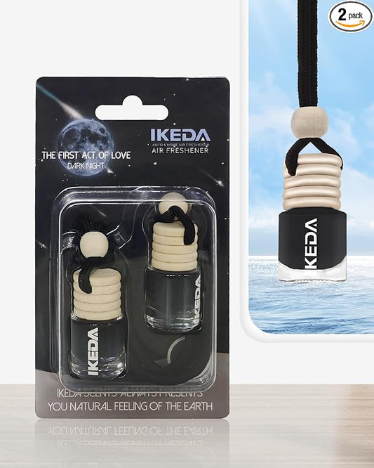 Automotive Air Freshener 4ml Car Scents | 45-Days Keep Fragrance | Automobile Hanging Diffuser Bottles | Remove Auto Odor Long-Lasting Fresh Air for Home Deodorizer (Dark Night)