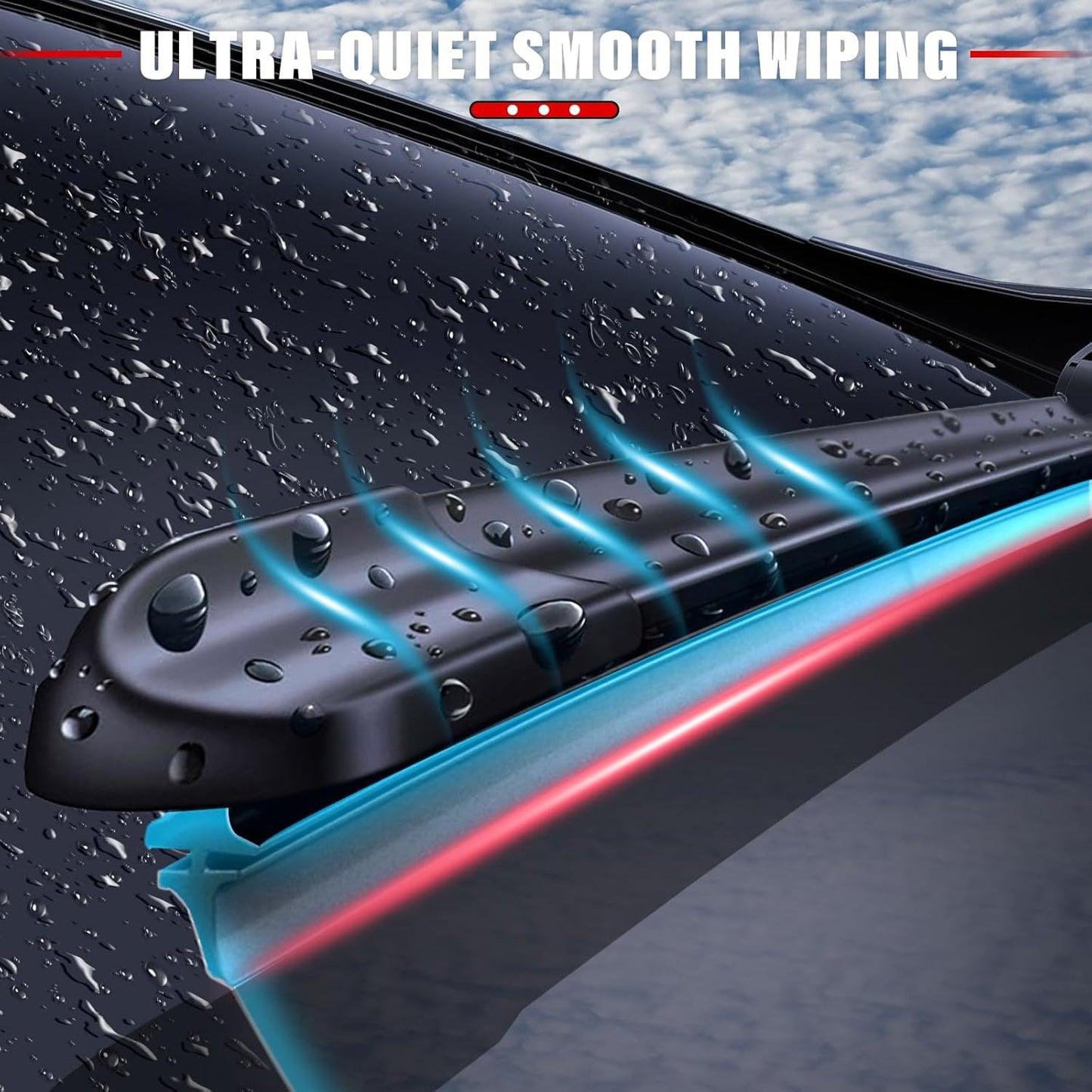 Windshield Wiper Blades Replacement for Ford Escape 2020 2021 2022 2023 Original Factory Quality Front Rear Wipers Blade Set for My Car - 24" 20" 11" (Pack of 3)
