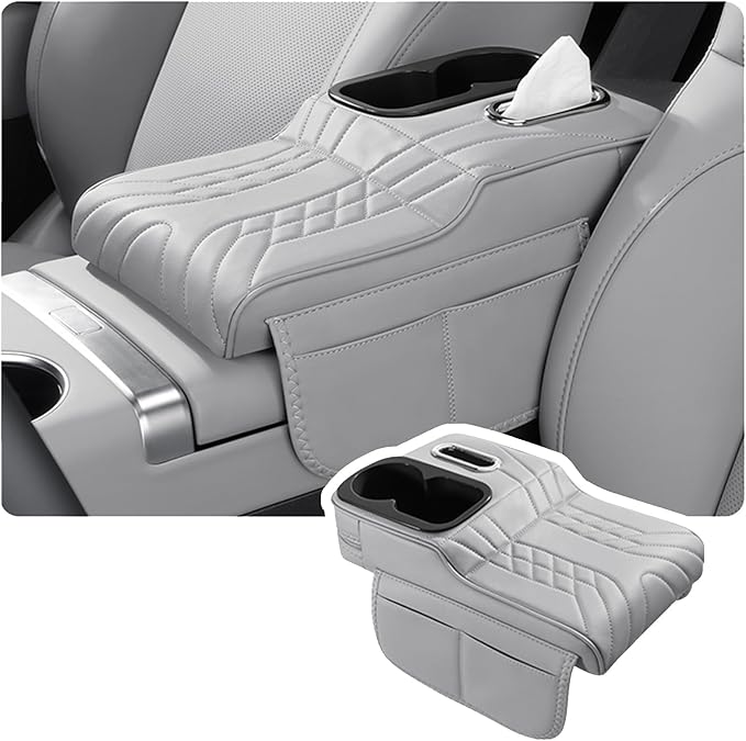 Car Armrest Cover for Tesla Model X 2015–2020 2021 2022 2023 2024 2025 2026, Center Console Cover Mat Armrest Seat Box Cover Cushion Console Pad Interior Accessories,C