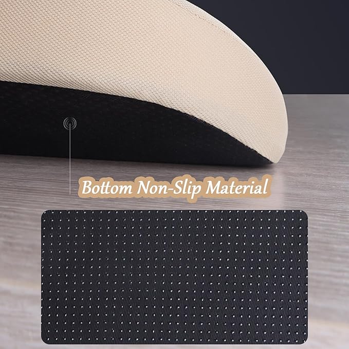 2 in 1 Wedge Car Cushions for Driving - Adult Booster Seat for Car to Raise Height - 3.5 Inches Memory Foam Driver Seat Cushion Lumbar Support for Car Truck Seat,Beige